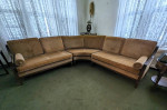 Vintage Mid-Century Curved Sofa made in the Bronx