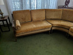 Vintage Mid-Century Curved Sofa made in the Bronx