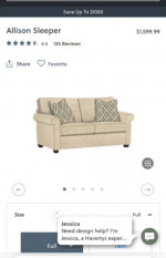 Haverty's High End Sleeper Sofa