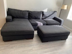 Sofa Gamaliel 2-Piece Sectional with Ottoman