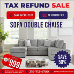 Sofa Double Chaise - Tax Redund Sale!
