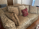 seven foot Clayton Marcus sofa couch