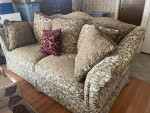 seven foot Clayton Marcus sofa couch