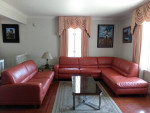 Italian Leather Sectional Sleeper Sofa Set