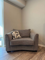 Seville Charcoal Sofa and Chair Set