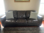 Leather Sofa and Loveseat
