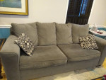 Grey couch- sofa bed