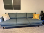 Joybird Blue Sofa - 8ft long
