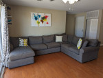 Excellent condition- large sectional sofa with chaise lounge