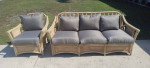 Braxton Culler Rattan sofa and chair