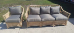 Braxton Culler Rattan sofa and chair