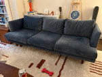 AllModern Couch - Norah Velvet 84" Recessed Arms Sofa