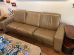 Living Room Set: Ekornes Stressless Sofa & 2 matching Chairs - Leather