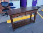 Modern Sofa Table with Storage Drawers ~ Modern Rustic!