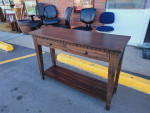 Modern Sofa Table with Storage Drawers ~ Modern Rustic!