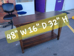 Modern Sofa Table with Storage Drawers ~ Modern Rustic!