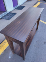 Modern Sofa Table with Storage Drawers ~ Modern Rustic!