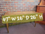 Italian Prov` Solid Wood Sofa Table by Henredon!