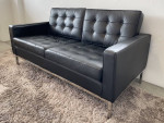 Black Leather Sofa