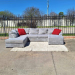Gray Double Chaise Sectional Sofa