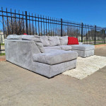 Gray Double Chaise Sectional Sofa