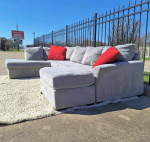 Gray Double Chaise Sectional Sofa