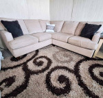 Cream Corner Sectional Sofa