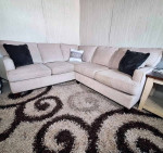 Cream Corner Sectional Sofa