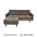 Crate & Barrel Petrie Mid-Century Sofa and Ottoman (Was 2498)