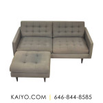 Crate & Barrel Petrie Mid-Century Sofa and Ottoman (Was 2498)