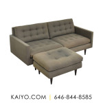 Crate & Barrel Petrie Mid-Century Sofa and Ottoman (Was 2498)