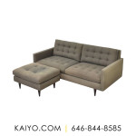 Crate & Barrel Petrie Mid-Century Sofa and Ottoman (Was 2498)
