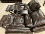 Power Leather Sofa Set