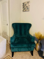 Free Delivery Modern Blue Chair Loveseat Gray sofa