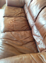 Perfect Dorm Sofa - Brown Leather