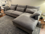 West Elm sectional sofa - 118"