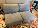 Modular Sofa Sectional 2-piece Gray