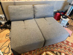 Modular Sofa Sectional 2-piece Gray