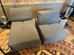 Modular Sofa Sectional 2-piece Gray