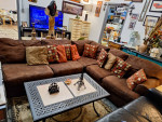 2pc Brown (5) Seater Sectional Sofa w/o Lounger