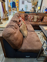 2pc Brown (5) Seater Sectional Sofa w/o Lounger