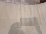 White leather sofa