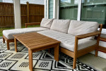 Playa outdoor reversible sofa and table