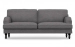 Roll-armed "shabby chic" sofa - comes with light & dark slipcovers