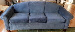 Cozy and comfortable blue sofa