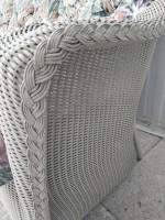 Lloyd Loom Flanders wicker sofa and ottoman High end furniture