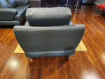Genuine Leather Loverseat, Sofa Chair and Coffee Table set