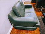 Genuine Leather Loverseat, Sofa Chair and Coffee Table set