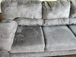 3 Seats Gray Couch / Sofa