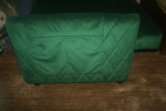 Like New Green Velvet Pull-Out Sleeper Sofa Bed w/ Pillows $500